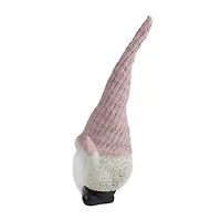 Northlight 19in Pink And White Rattan Christmas  With Warm White Led Lights Christmas Gnome