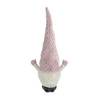 Northlight 19in Pink And White Rattan Christmas  With Warm White Led Lights Christmas Gnome