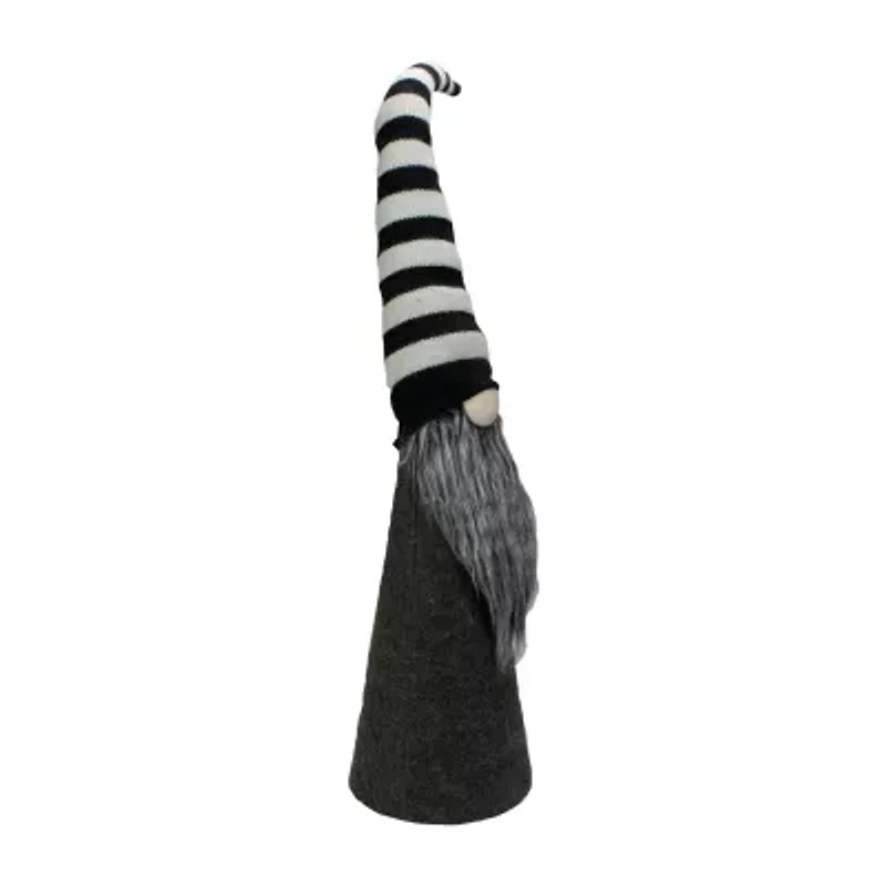 Northlight 27in Led Lighted Black And White Striped  Christmas Christmas Gnome