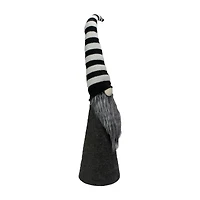 Northlight 27in Led Lighted Black And White Striped  Christmas Christmas Gnome