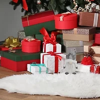 Northlight 9in Lighted Gray And White Christmas  Tabletop Decoration Christmas Gnome