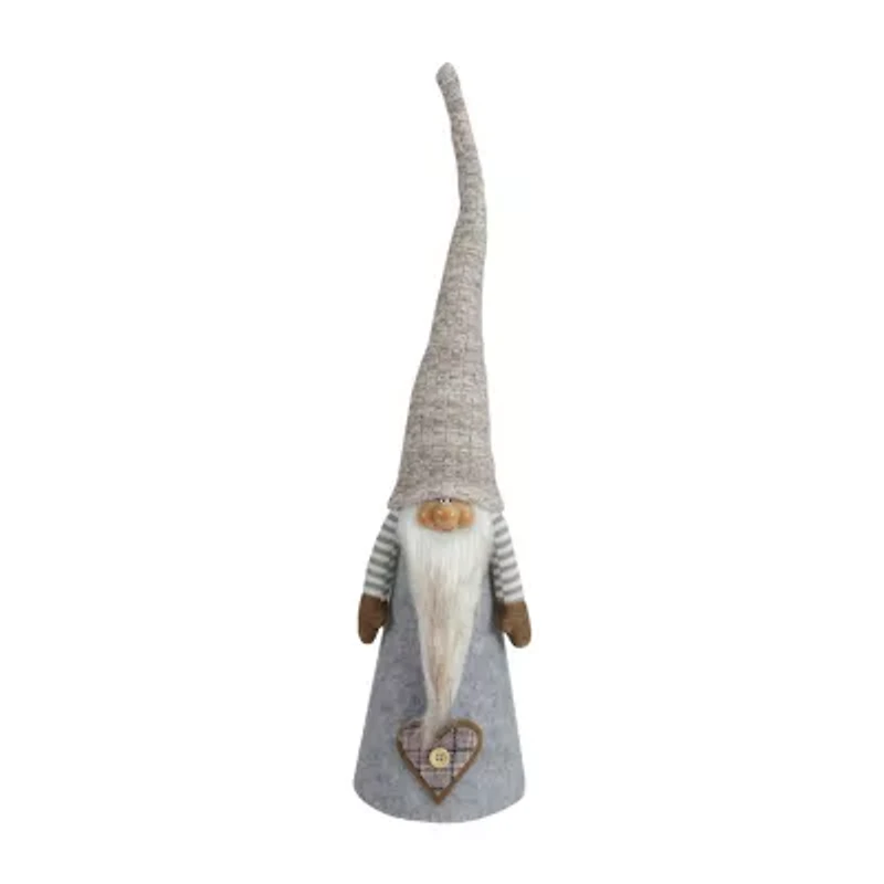 Northlight 21in Gray And Beige Cone Boy Christmas Christmas Gnome