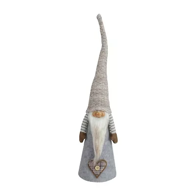 Northlight 21in Gray And Beige Cone Boy Christmas Christmas Gnome