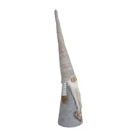 Northlight 21in Gray And Beige Cone Boy Christmas Christmas Gnome
