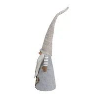 Northlight 21in Gray And Beige Cone Boy Christmas Christmas Gnome