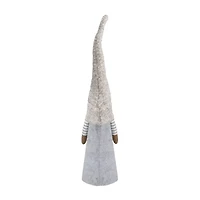 Northlight 21in Gray And Beige Cone Boy Christmas Christmas Gnome