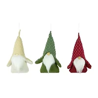 Northlight Set Of 3 Standing Plush Christmas Figures 8.5in Christmas Gnome