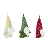 Northlight Set Of 3 Standing Plush Christmas Figures 8.5in Christmas Gnome