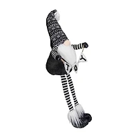 Northlight 30-Inch Black And White Injoyin  Plush Tabletop Christmas Decoration Christmas Gnome