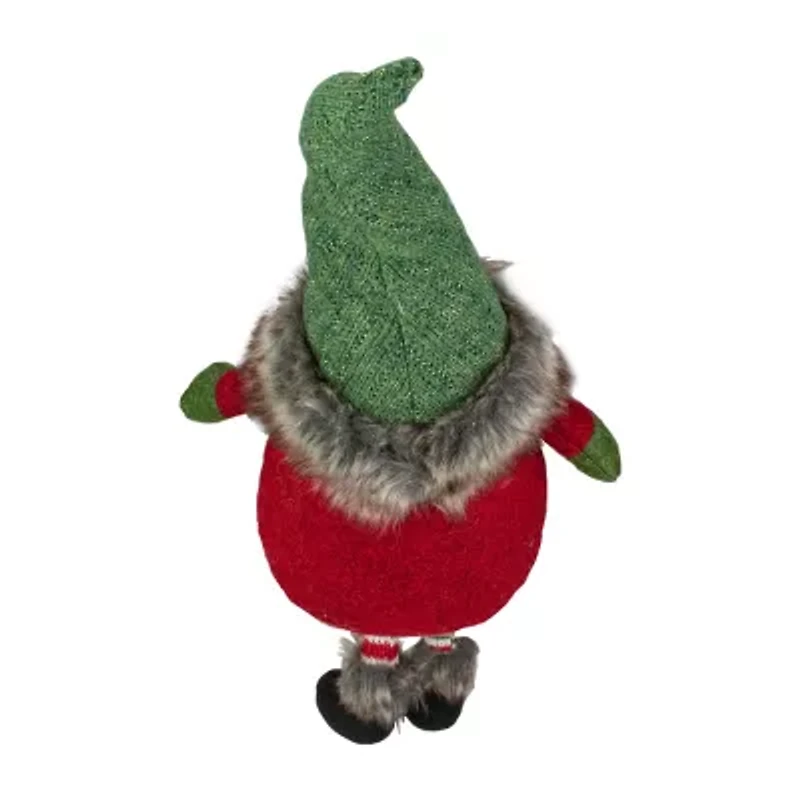 Northlight 25-Inch Plush Red And Green Sitting Tabletop  Christmas Decoration Christmas Gnome