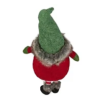 Northlight 25-Inch Plush Red And Green Sitting Tabletop  Christmas Decoration Christmas Gnome