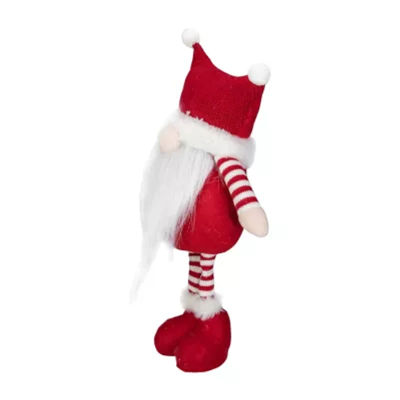 Northlight 18.5in Plush Red And White Standing Tabletop  Christmas Decoration Christmas Gnome