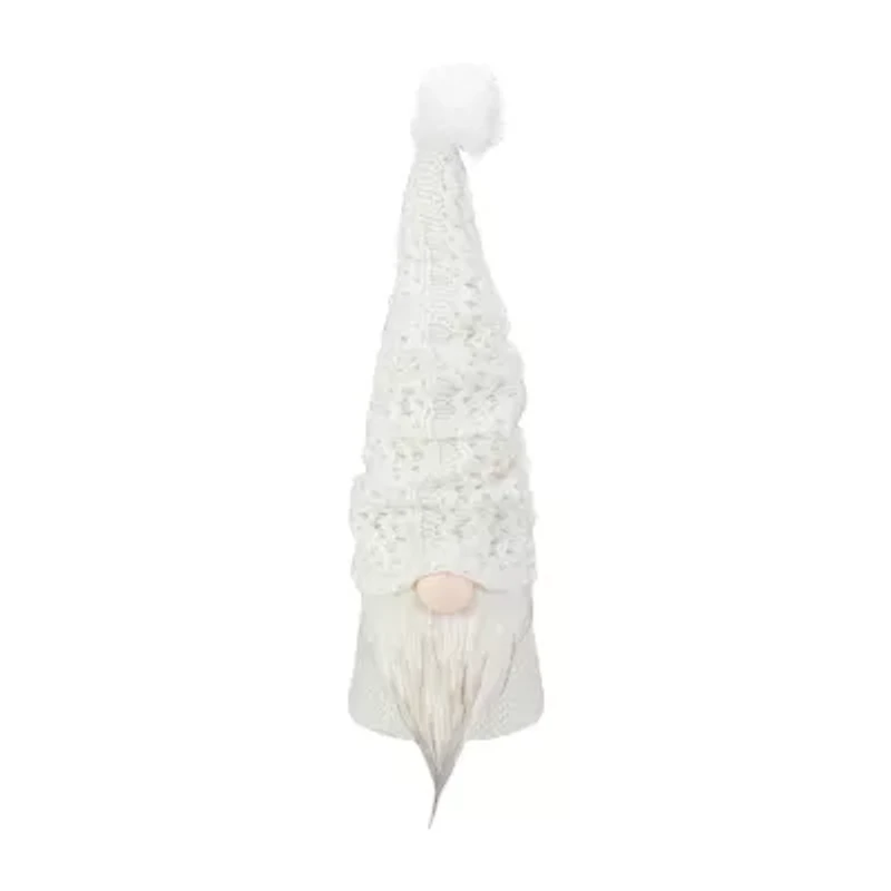 Northlight 16in Led Lighted White Knit  Christmas Christmas Gnome