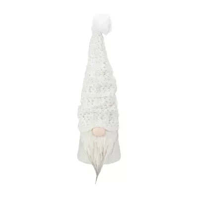 Northlight 16in Led Lighted White Knit  Christmas Christmas Gnome