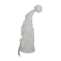 Northlight 16in Led Lighted White Knit  Christmas Christmas Gnome