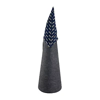Northlight 20in Gray And Blue Cone  Christmas Tabletop Decor Christmas Gnome