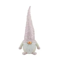 Northlight 16in Pink  Ivory And Silver Plump Christmas Christmas Gnome