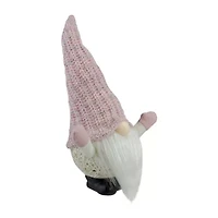 Northlight 14in Pink Led Lighted Rattan Round Christmas Christmas Gnome