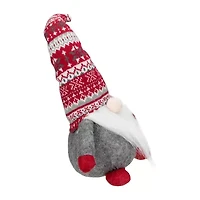 Northlight 17-Inch Red  Gray  And White Lodge-Style Tabletop  Christmas Decoration Christmas Gnome