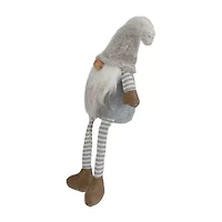 Northlight 7.5in Gray And Beige Sitting Girl Christmas Christmas Gnome