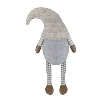 Northlight 7.5in Gray And Beige Sitting Girl Christmas Christmas Gnome