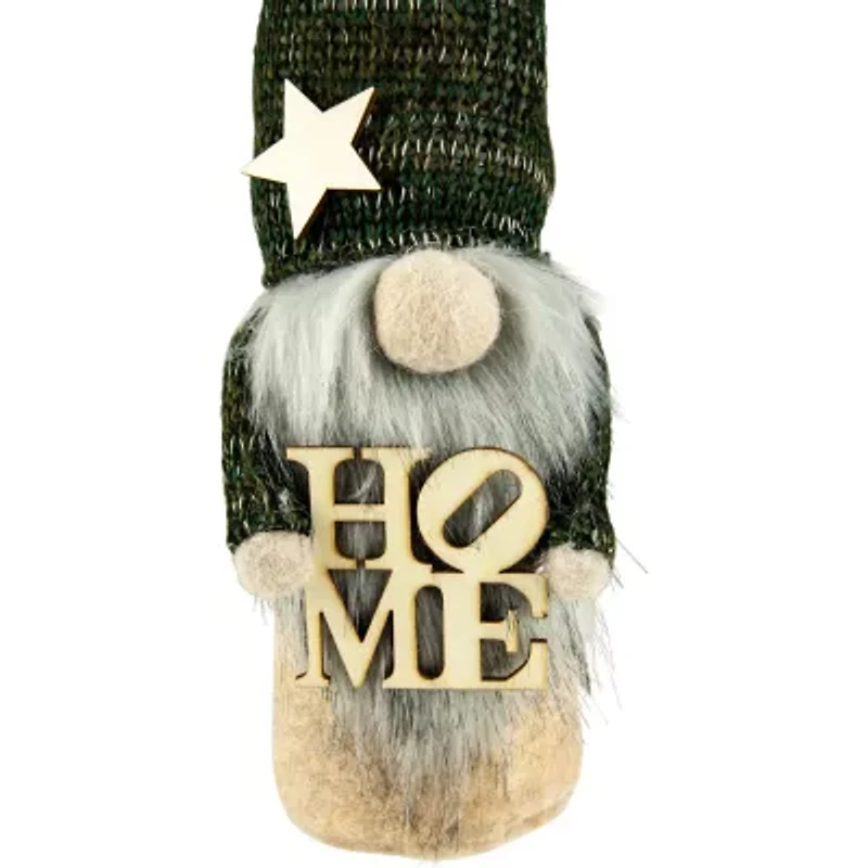 Northlight 14in Green Knit Standing Home  Christmas Christmas Gnome