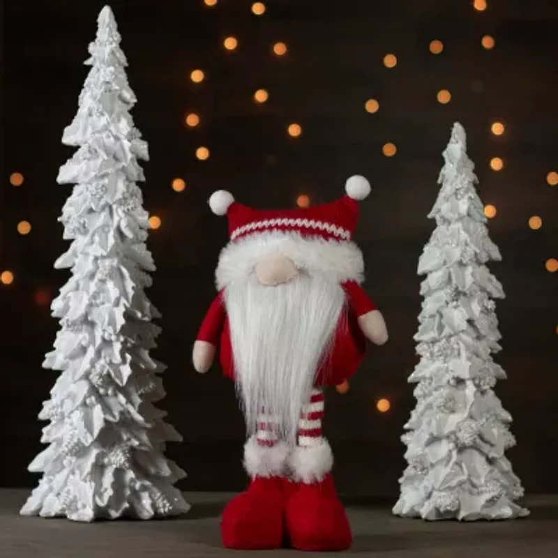 Northlight 12.5in Red And White Standing Tabletop Christmas Christmas Gnome