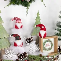 Northlight Set Of 3 S Plush Christmas 4.5in 3-pc. Christmas Gnome