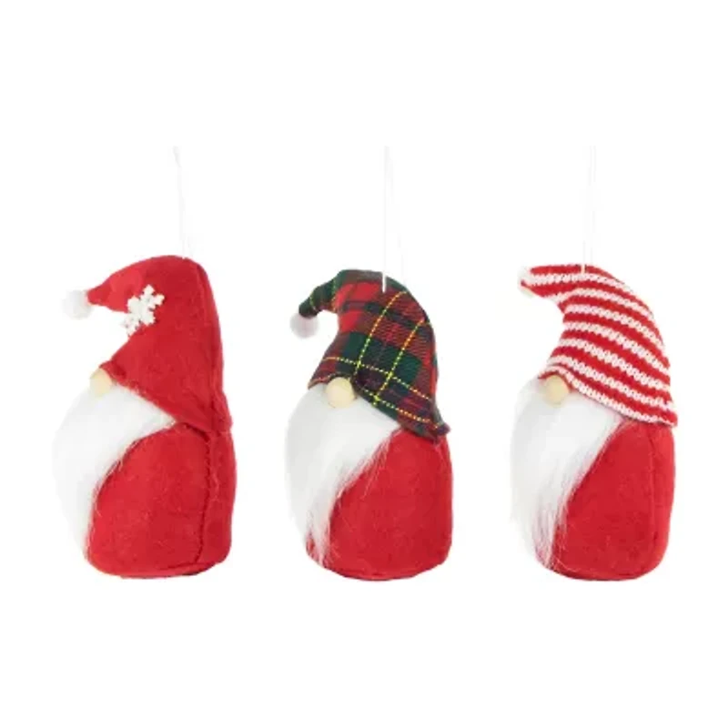 Northlight Set Of 3 S Plush Christmas 4.5in 3-pc. Christmas Gnome