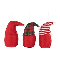Northlight Set Of 3 S Plush Christmas 4.5in 3-pc. Christmas Gnome