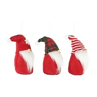 Northlight Set Of 3 S Plush Christmas 4.5in 3-pc. Christmas Gnome