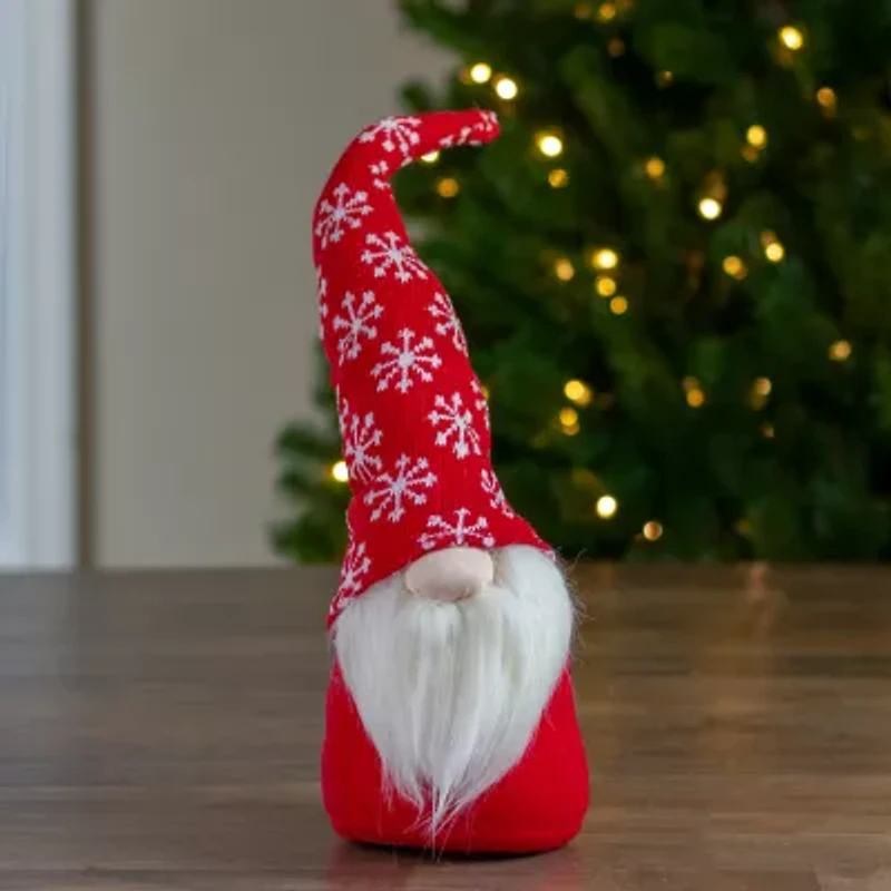 Northlight 8in Big Nose Plush Red Santa  Christmas Christmas Gnome