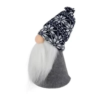 Northlight 8in Big Nose Plush Blue Santa  Christmas Christmas Gnome