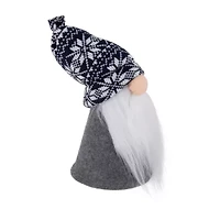 Northlight 8in Big Nose Plush Blue Santa  Christmas Christmas Gnome