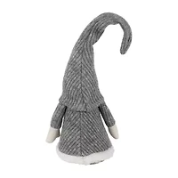 Northlight 14in Gray And White Standing Christmas  Tabletop Decoration Christmas Gnome