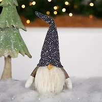 Northlight 11in Brown And White Standing Christmas  Tabletop Decor Christmas Gnome