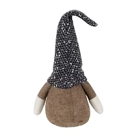 Northlight 11in Brown And White Standing Christmas  Tabletop Decor Christmas Gnome