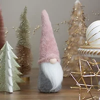Northlight 11in Pink And Gray Standing  Christmas Decoration Christmas Gnome