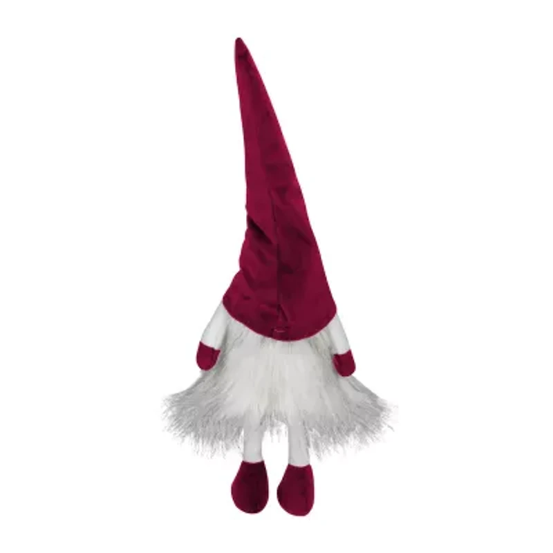 Northlight 20in Lighted Red And White Sitting  Tabletop Christmas Decoration Christmas Gnome