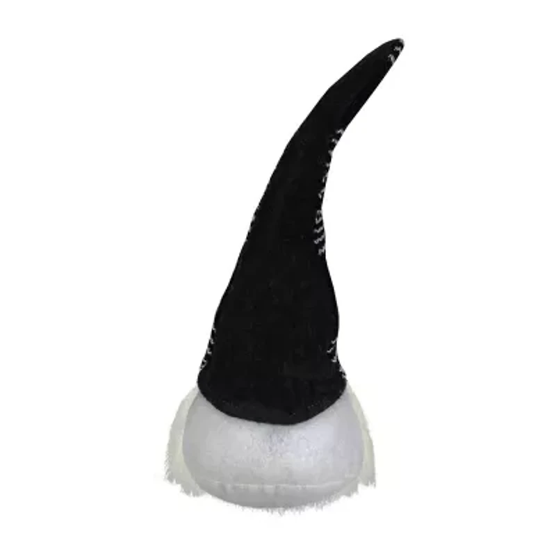 Northlight 12-Inch Black And White Plush Sitting Christmas  Tabletop Decoration Christmas Gnome