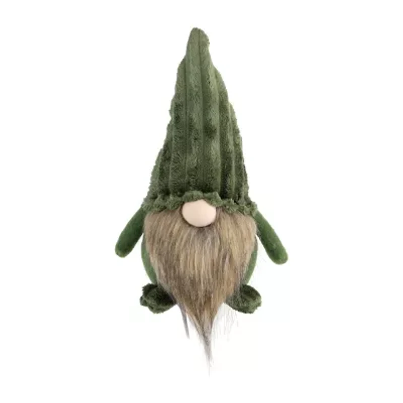 Northlight 12in Green Plush Christmas  Decoration Christmas Gnome