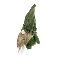Northlight 12in Green Plush Christmas  Decoration Christmas Gnome