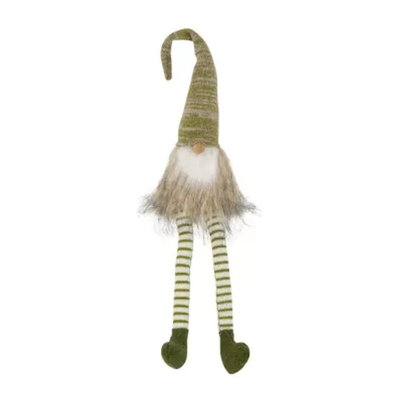 Northlight 26in Green And Beige Sitting Christmas Christmas Gnome