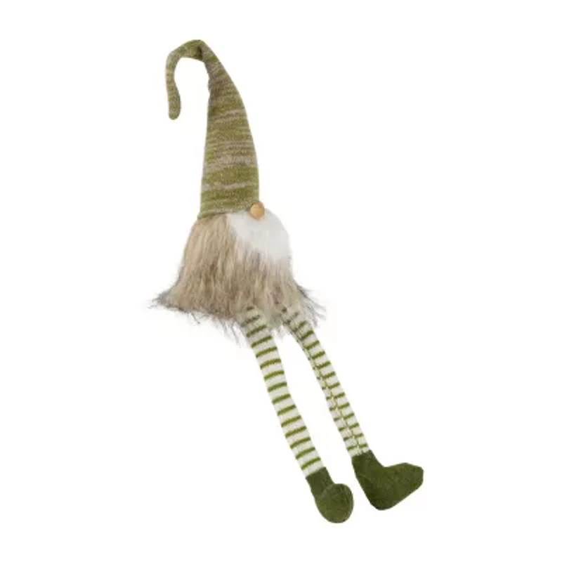 Northlight 26in Green And Beige Sitting Christmas Christmas Gnome