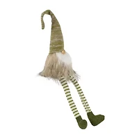 Northlight 26in Green And Beige Sitting  Christmas Christmas Gnome