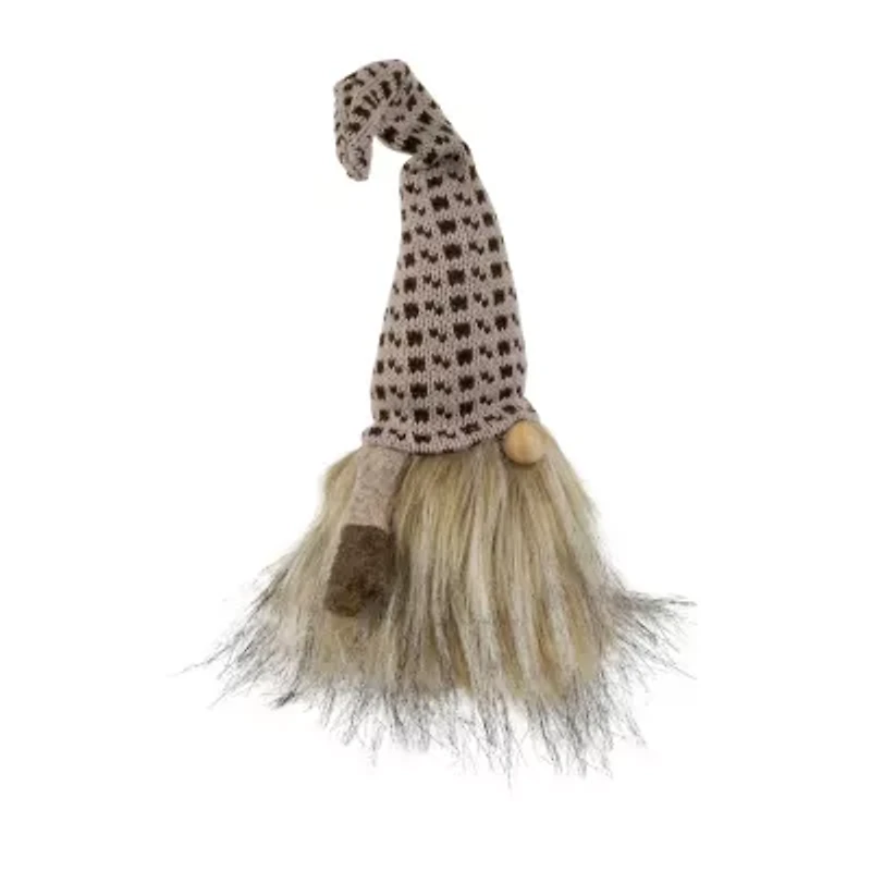 Northlight 12.5in Beige And Brown Sitting  Christmas Christmas Gnome