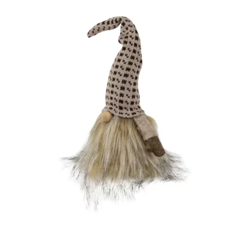 Northlight 12.5in Beige And Brown Sitting  Christmas Christmas Gnome