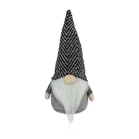 Northlight 12in Gray And White Standing  Tabletop Christmas Decoration Christmas Gnome