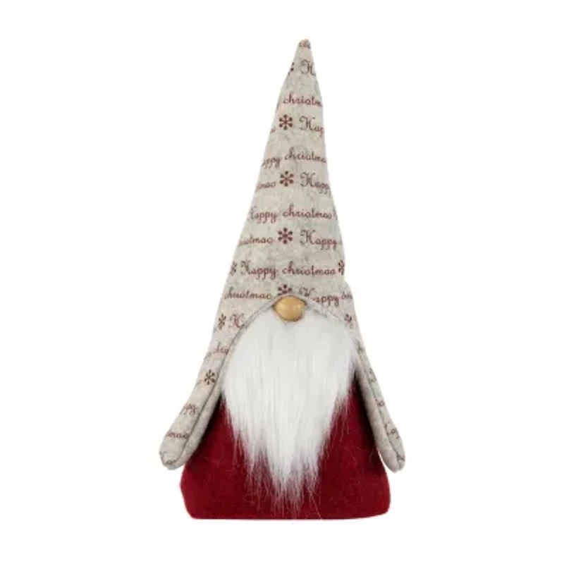 Northlight 12in Red And Gray Inhappy Christmasin Christmas Gnome