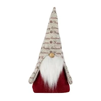 Northlight 12in Red And Gray Inhappy Christmasin Christmas Gnome